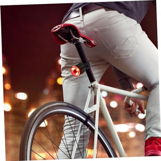 VÝKONNÁ LED LAMPA NA BICYKEL 200lm ZADNÁ KRUHÁ VODOtesná