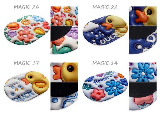 Protišmyková kúpeľňová podložka pre deti, 3D, farebná