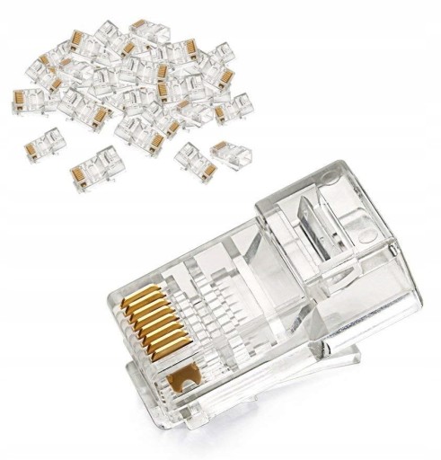 ZÁSTRČKA SIEŤ ZÁSTRČKA INTERNET CAT6 RJ45 8P8C X100