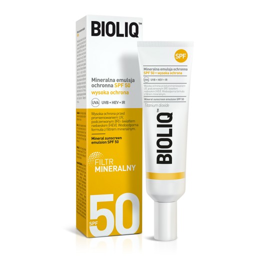 BIOLIQ MINERÁLNA OCHRANNÁ EMULZIA NA OPAĽOVANIE SPF 50