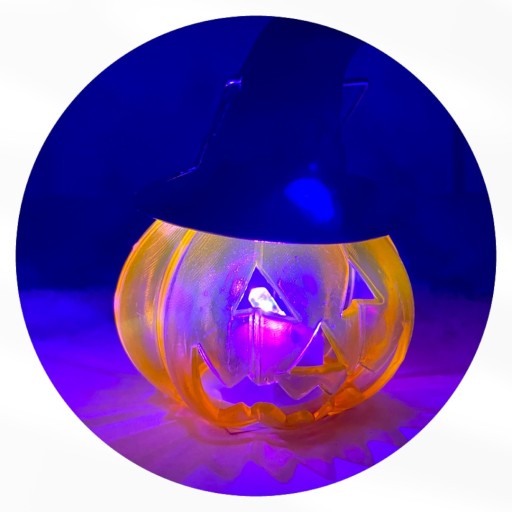 PUMPKIN lampa v LED klobúku Svietiaci HALLOWEEN