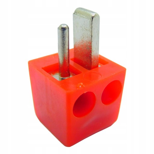Zástrčka reproduktora DIN2 MINI, sada 10 ks, oranžovo žltá (1013a)