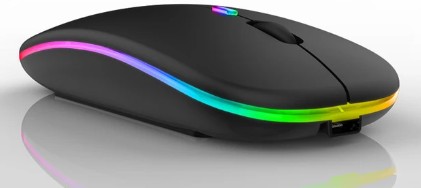 Bezdrôtová bluetooth optická myš RGB
