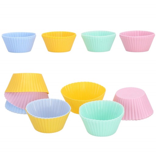 KOLÍČKY NA MUFFINY, MUFFÍNY, SILIKÓNOVÉ KOLÍČKY NA PEČENIE, 12 ks.