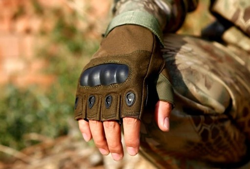 Pánske rukavice SURVIVAL taktické bojové ARMY