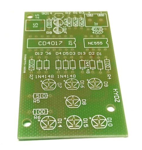 Elektronické kocky GREEN lekcie spájkovania DIY KIT