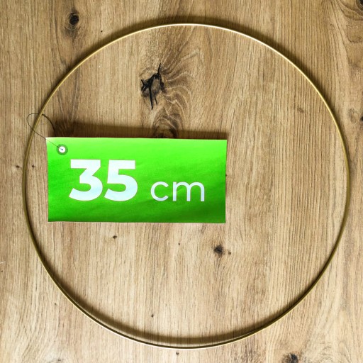 Kovový prsteň GOLD MAT lapač snov, kruh 35 cm
