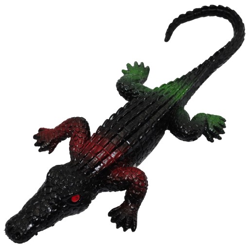 GUMENÝ KROKODÝL REALISTICKÁ NAPÍNAČNÁ chobotnica Žart so zvieratami