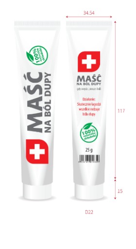 MASŤ NA BOLESŤ ZADKU v krabičke UNIVERZÁLNY LIEK na kys