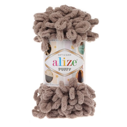 Alize Puffy 530 tmavo béžová