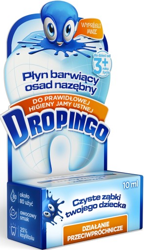 DROPINGO Fluid na farbenie zubného plaku 10 ml