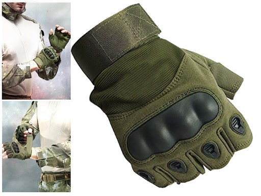 Bezprsté taktické rukavice Military Survival XL