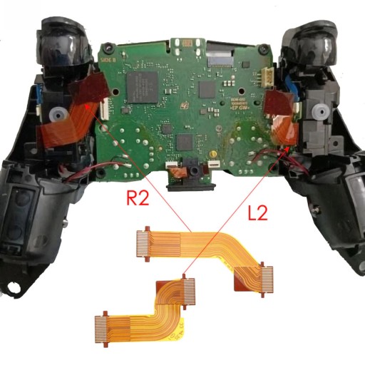 FLEX BUTTON TAPE PRAVÝ SPÚŠŤAČ R1 R2 PAD PS5 PLAYSTATION 5 DUALSENSE