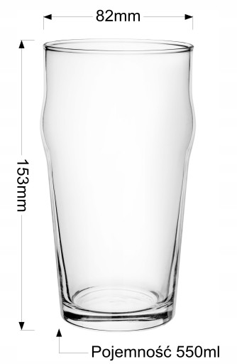 PIVNÉ POHÁRKY 530 ml, NONIC, BRITSKÝ PITTA
