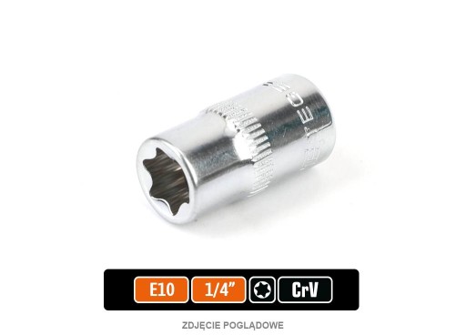TORX E10 nástrčný kľúč 1/4'' TEGER