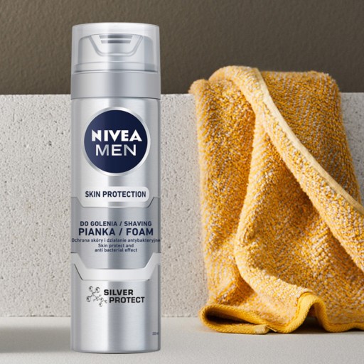 NIVEA Men Silver Protect pena na holenie 200 ml