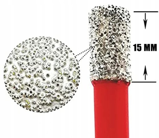 DIAMANTOVÁ OTVOROVÁ PÍLKA KORUNOVÁ VŔTAČKA VŔTAČKA 6 mm PRE BRÚSKY KERAMICKEJ keramiky M14