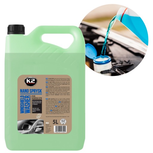 K2 NANO SPRAY 5L letný ostrekovač čelného skla - citrónová vôňa