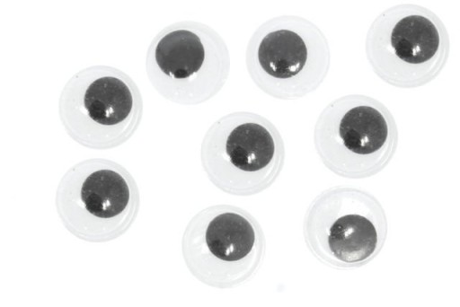 Ozdobné očká pohyblivé kabošon 8mm 5g ~120 ks