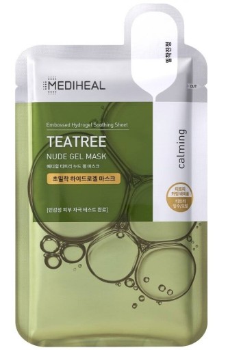 MEDIHEAL Upokojujúca hydrogélová pleťová maska TEATREE NUDE GEL MASK 30 g