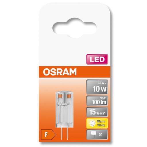 LED žiarovka G4 CAPSULE 0,9W = 10W 2700K OSRAM