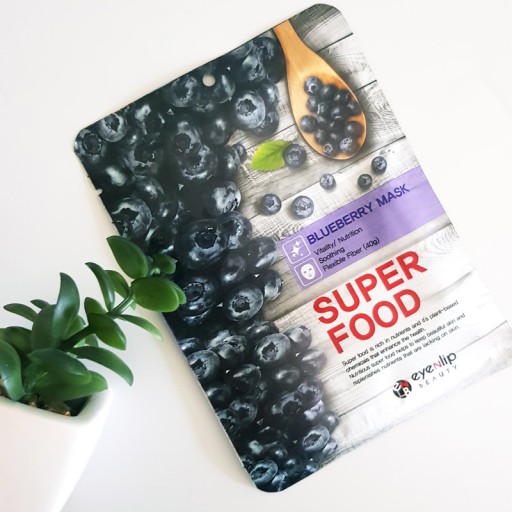 Očná maska Super Food Blueberry listová maska 23 ml