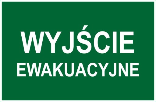 č.14 NÚDZOVÝ VÝCHOD. (zelená) DOSKA