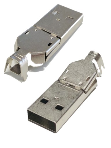 USB-A zástrčka, súprava na opravu USB bez náradia
