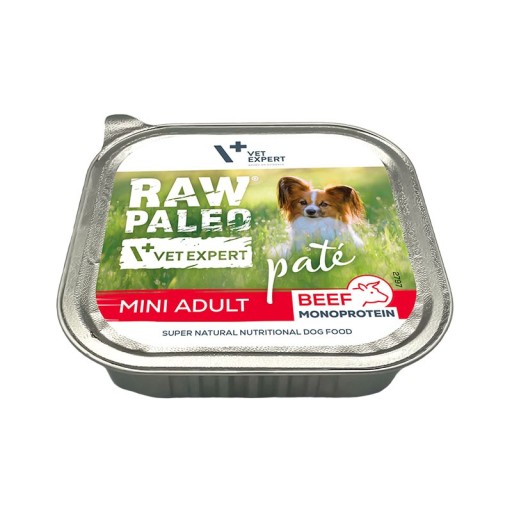 RAW PALEO Krmivo pre psov HOVÄDZIE Hovädzie MINI ADULT Vlhký podnos 150g
