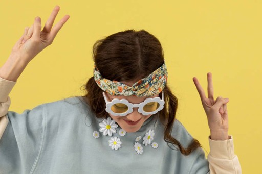 Vtipné okuliare Daisy Flowers Flowers Daisy Day 1 kus