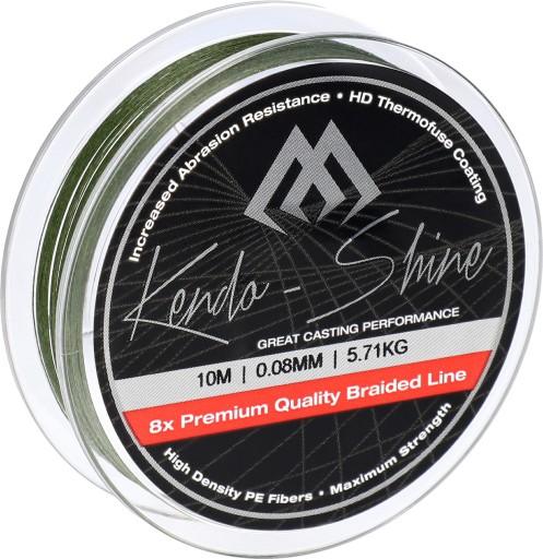 MIKADO Kendo Shine vrkoč 8x 0,14mm 10m ZELENÁ