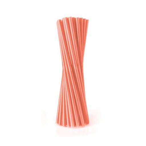 PAPIEROVÉ SLAMKY NA NÁPOJE 19CM RUŽOVÝ LOSOS 10KS