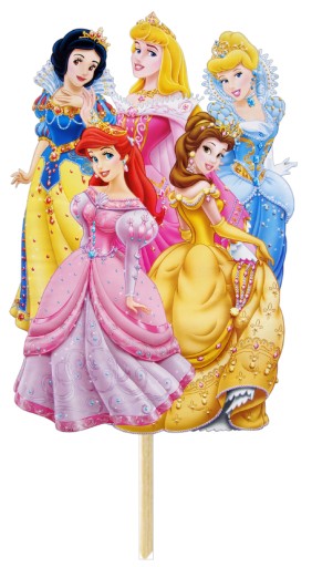 TOPPERS TOPPER CAKE TOPPER CUPETS DEKORÁCIA DISNEY PRINCESS ARIEL 9 ks