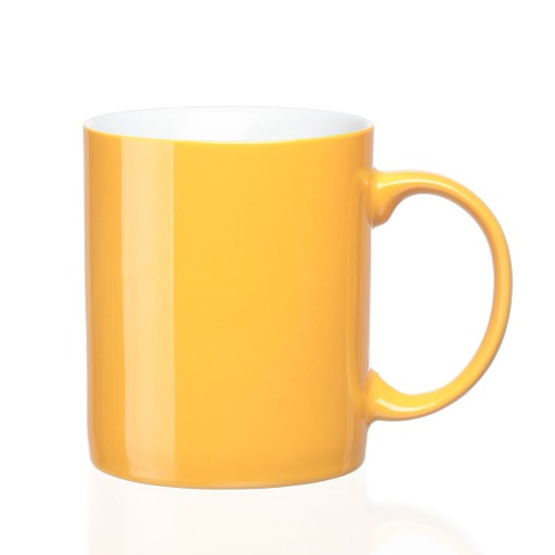 ŽLTÝ KERAMICKÝ HRNČEK RITA 300 ml, KÁVA, ČAJ