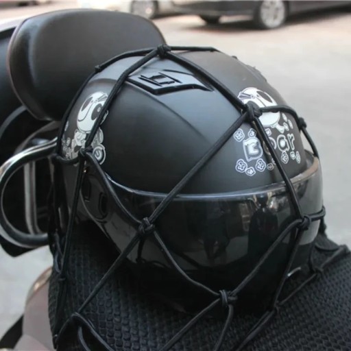 SIEŤ NA BATOŽINU NA MOTOCYKEL NA SEDADLO, HRUBÉ, PEVNÉ, KOVOVÉ HÁČKY