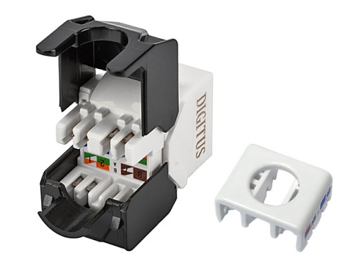RJ45/8P8C zásuvka kat.6 UTP typ KEYSTONE beznástrojové kontakty LSA DIGITUS