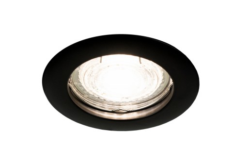 SET HALOGÉNOVÉ SVETLÁ + GU10 LED KRUH ČIERNA