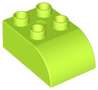 LEGO DUPLO 2302 BRICK 2x3 limetka NOVINKA (10g)