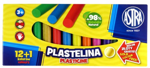 KRUHÁ PLASTIKA - 12 farieb + zlatá ASTRA