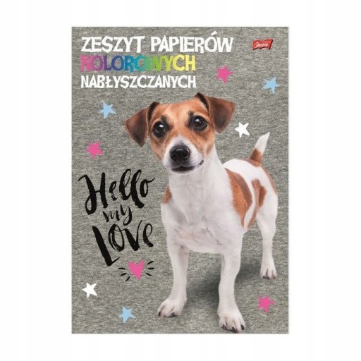 Blok lesklých farebných papierov A4/10K