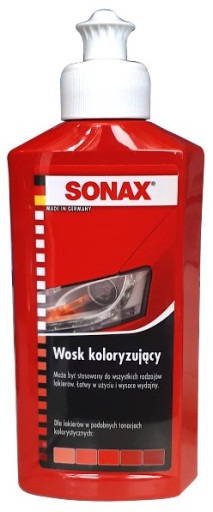 SONAX FAREBNÝ VOSK NanoPro ČERVENÝ 250ml