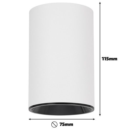 Prisadené stropné svietidlo HALOGEN GU10 biela čierna LED BODOVÁ LAMPA