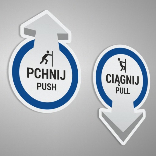 Nálepky Push, Pull, Push, Pull
