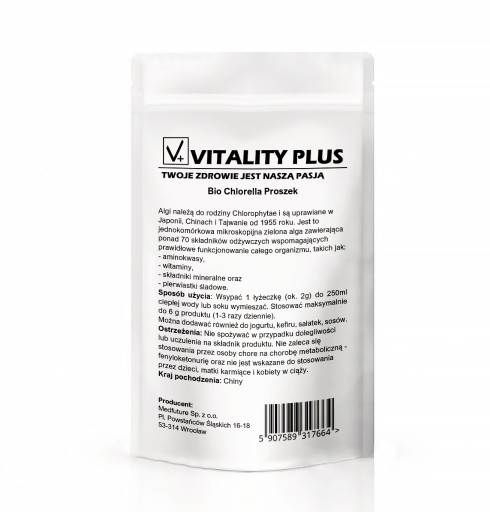 CHLORELLA Bio organický prášok z rias 100g