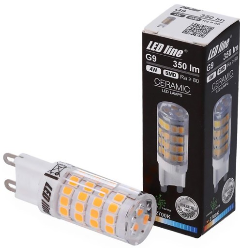 G9 LED žiarovka 4W teplá 350lm LedLine MALÝ VEĽKOOBCHOD