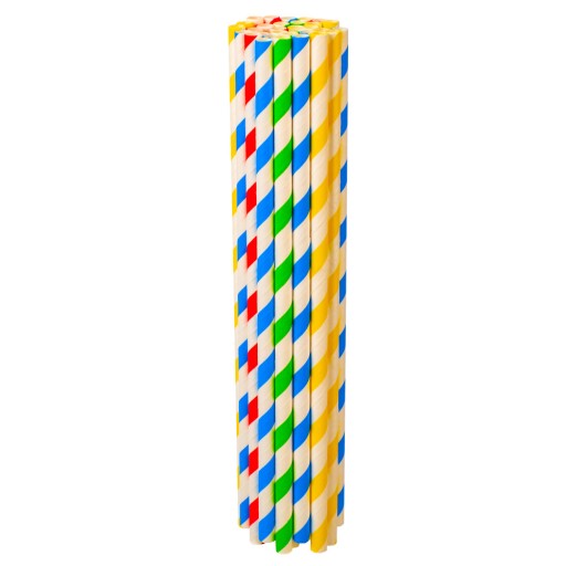 Vatové tyčinky 20 cm SAFE ECO farebné slamené tyčinky 20 ks