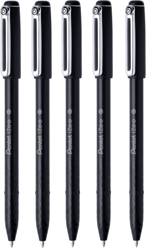 Pentel iZee Black BX457-A guľôčkové pero 5 ks