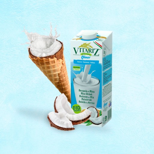Bio kokosový rastlinný nápoj Ryžové mlieko Kokos taliansky 1L VITARIZ