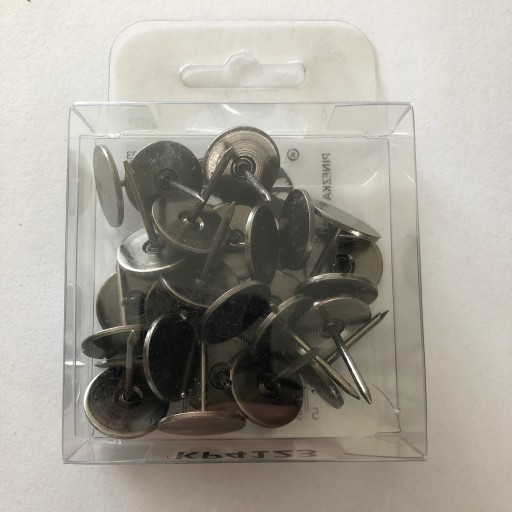 GOMBÍKY ČALÚNNE titánové špendlíky 18 mm - 25 ks