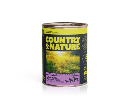 Dr PC Bažant s cuketou mokré krmivo - COUNTRY&NATURE 800 g